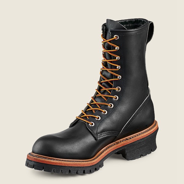 Botas de Trabajo Red Wing Hombre Negros - Loggermax - 9-Inch Soft Toe - 934-LBIDHS